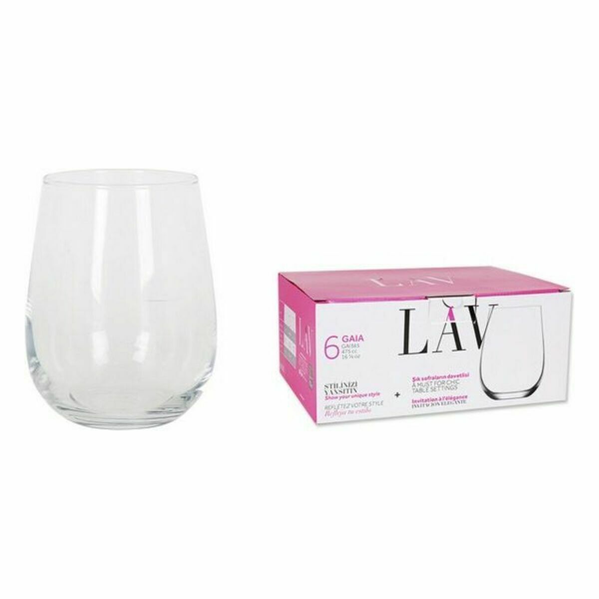 Sada sklenic LAV 77949 6 Kusy (8 kusů) (475 ml)